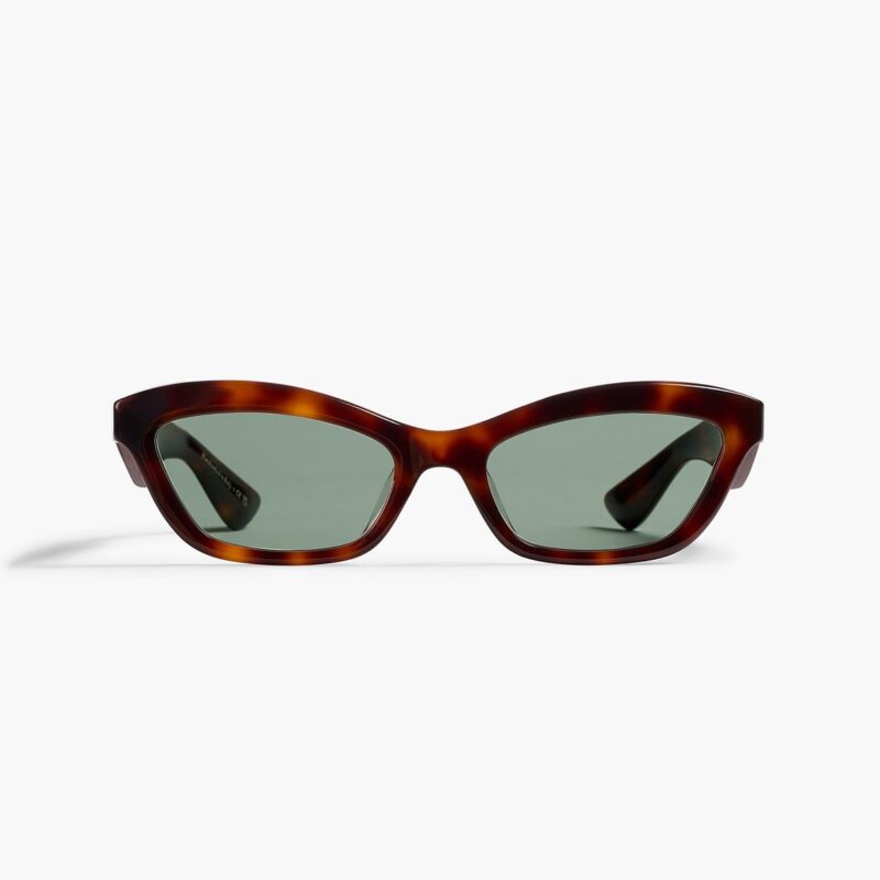 KHAITE x Oliver Peoples 1997C in Dark Mahogany and Green Wash
