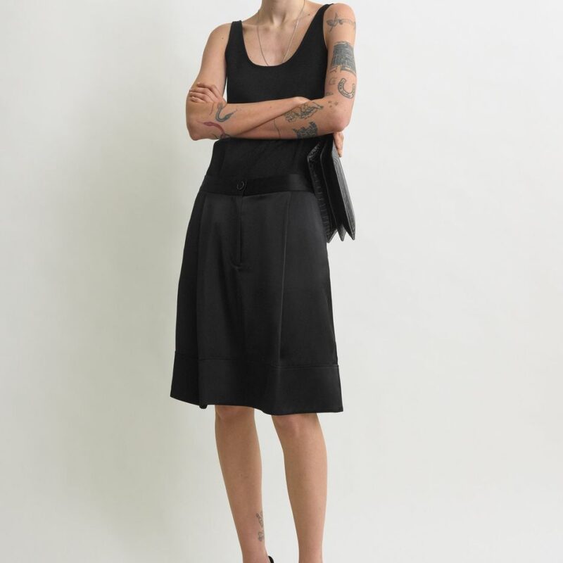 Soft tuxedo skirt black – Toteme - INT