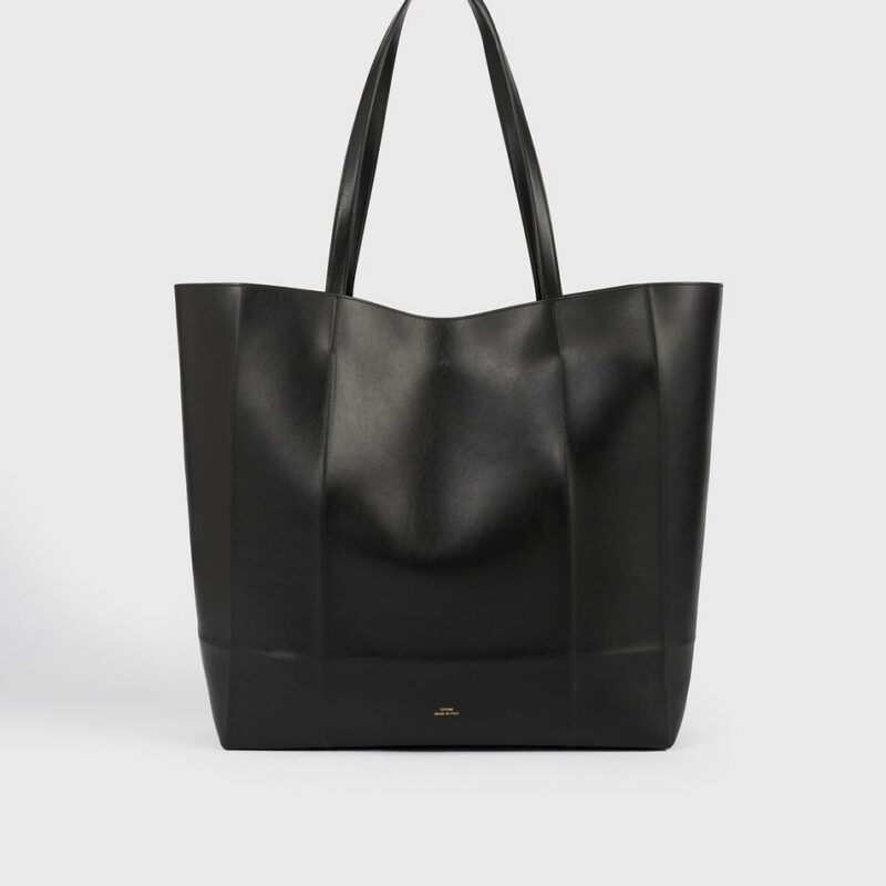 Roam leather tote black – Toteme - INT
