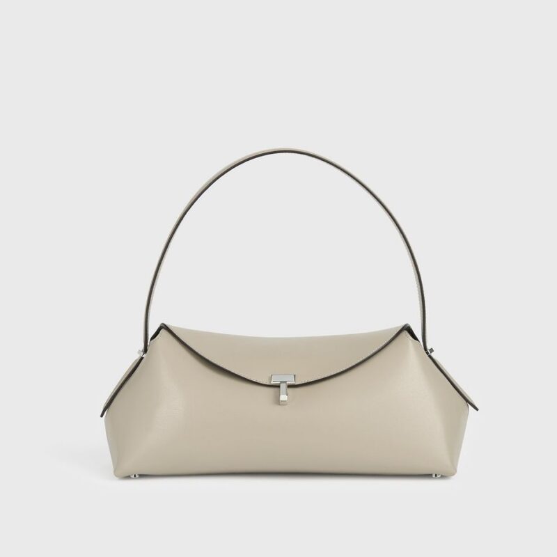 T-lock leather shoulder fawn – Toteme - INT
