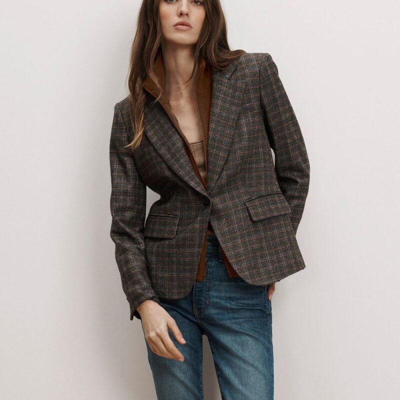 Tyra Plaid Dickey Jacket – Veronica Beard