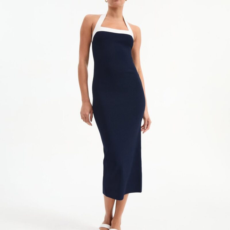 Christa Halter Neck Dress – Veronica Beard
