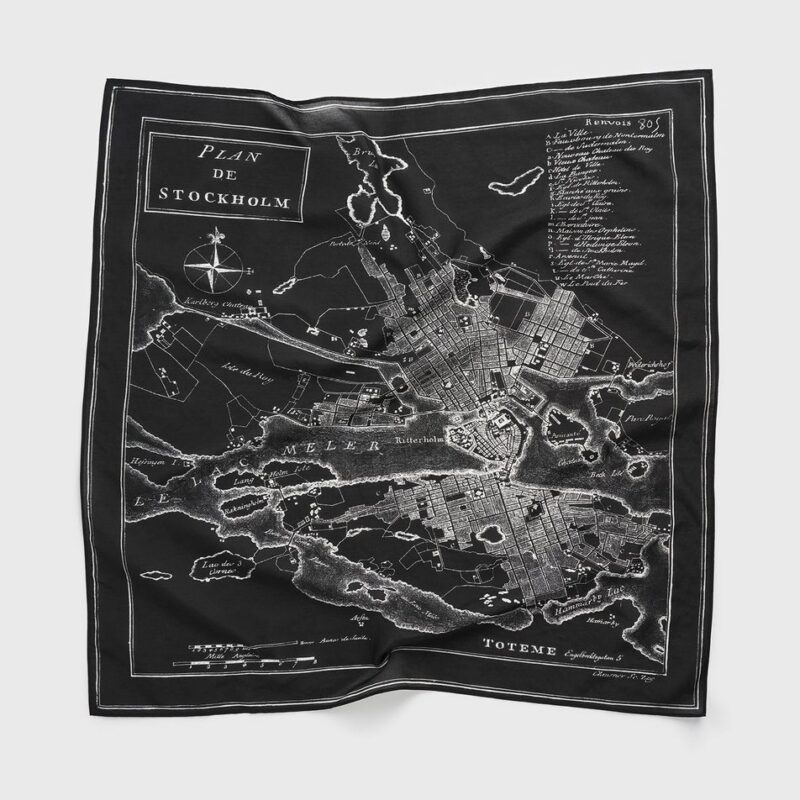 Stockholm bandana black – Toteme - INT