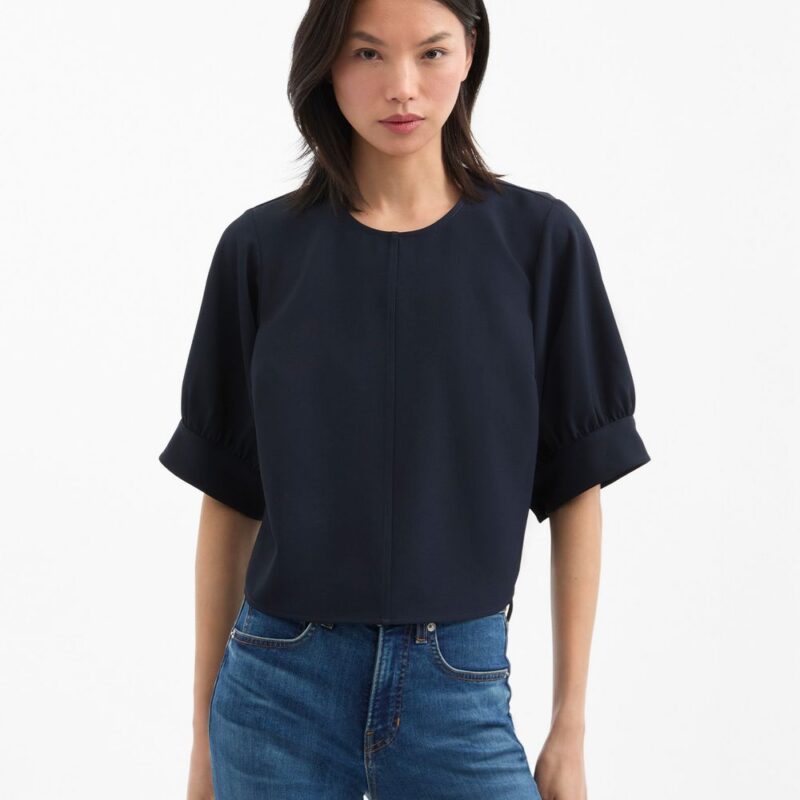Margaret Balloon-Sleeve Blouse – Veronica Beard