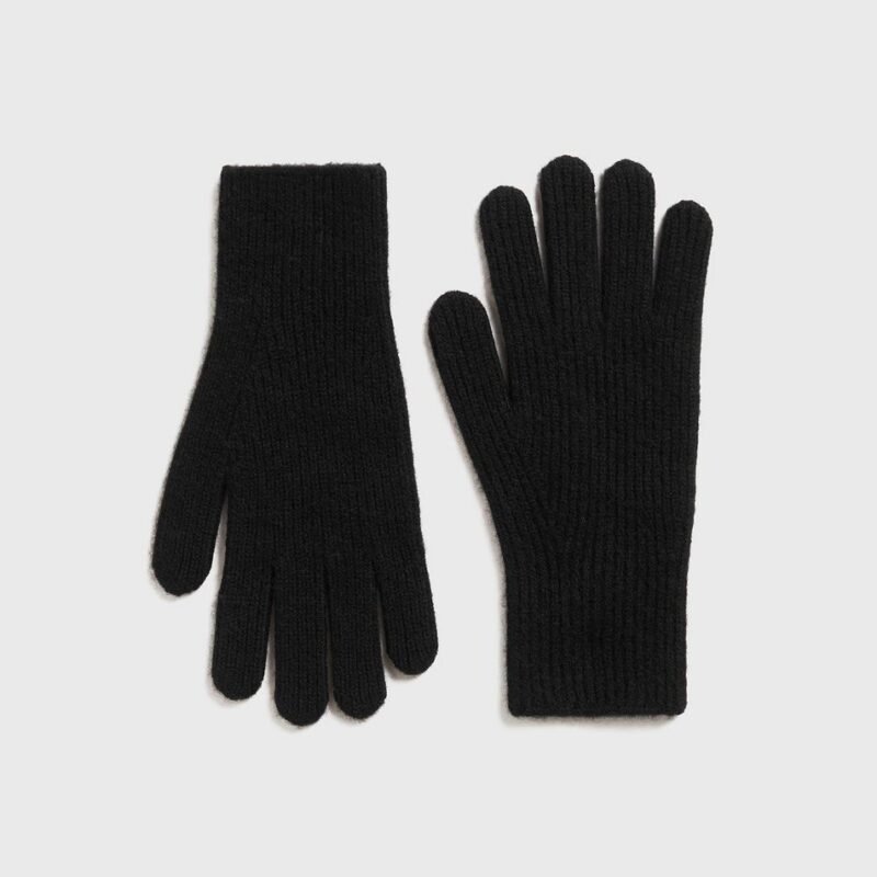 Cashmere gloves black – Toteme - INT