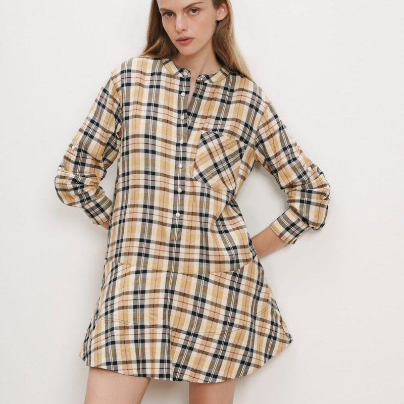 Corin Plaid Mini Dress – Veronica Beard