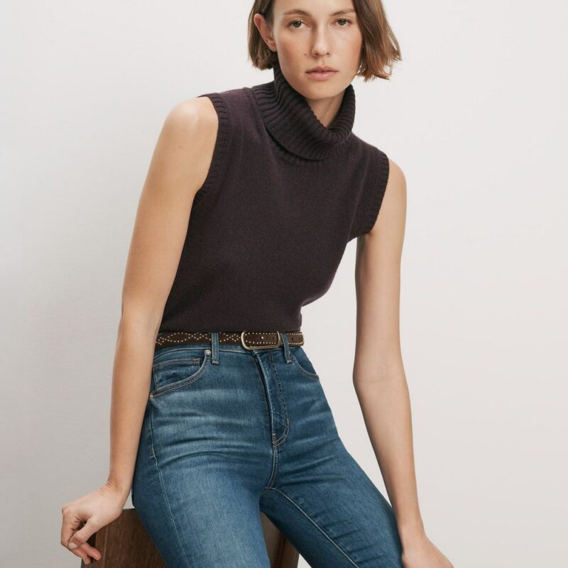 Mazzy Cashmere Sleeveless Sweater – Veronica Beard