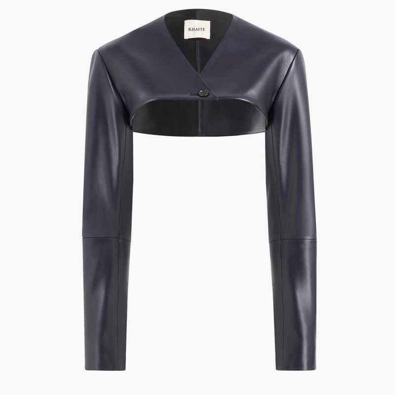 Onno Jacket in Dark Navy Leather – KHAITE
