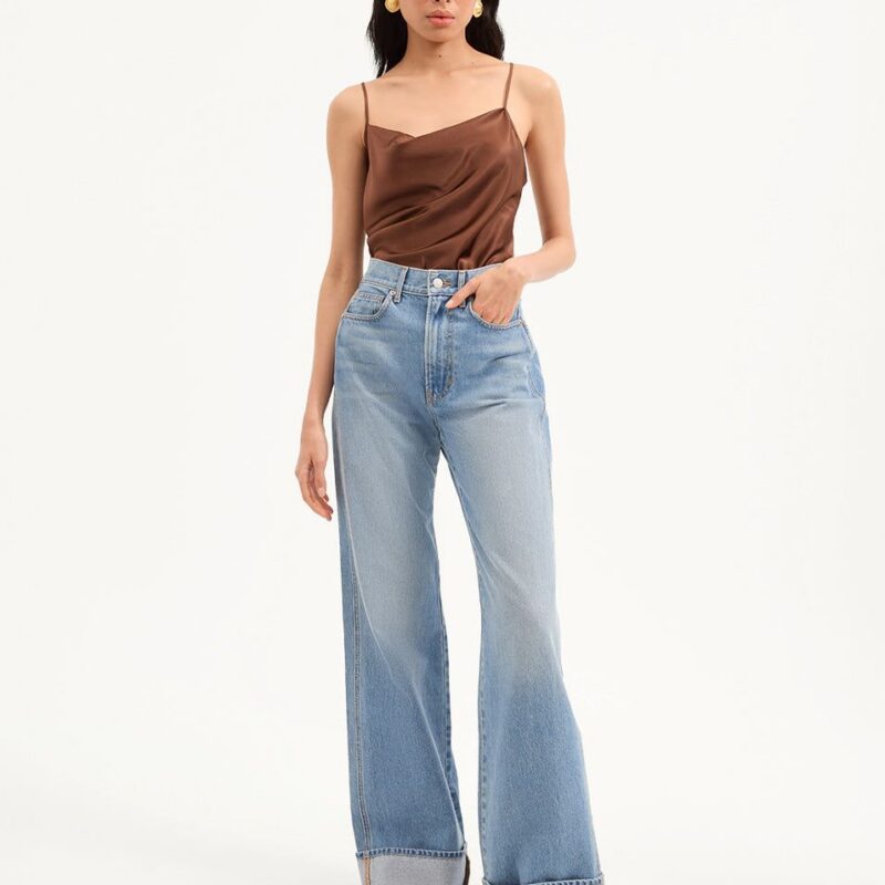Taylor Cuffed Wide-Leg Jean – Veronica Beard
