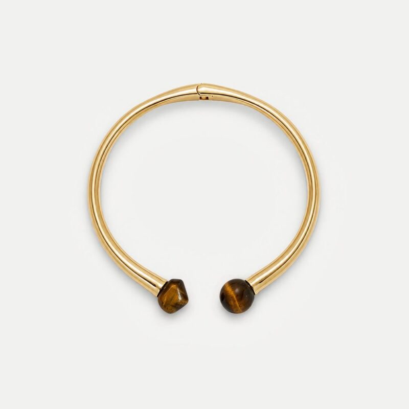 Tiger’s Eye Open Collar Necklace – Veronica Beard