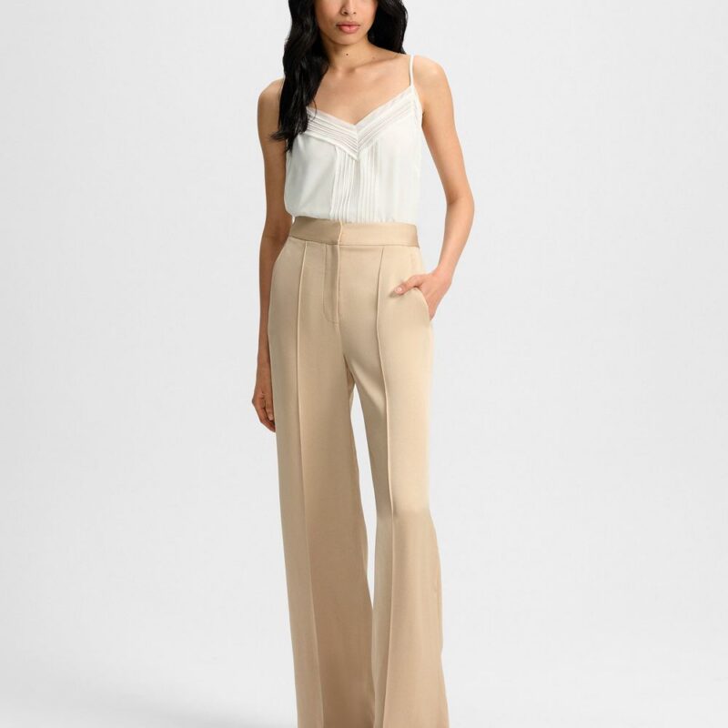 Edia Satin Wide-Leg Pant – Veronica Beard