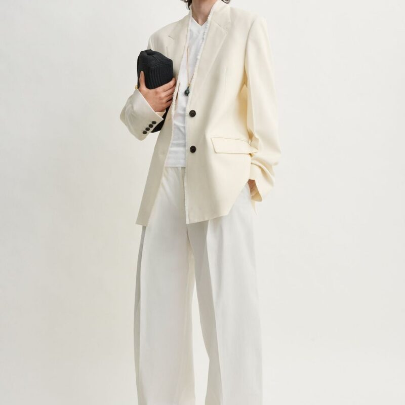 Raw lapel jacket ecru – Toteme - INT