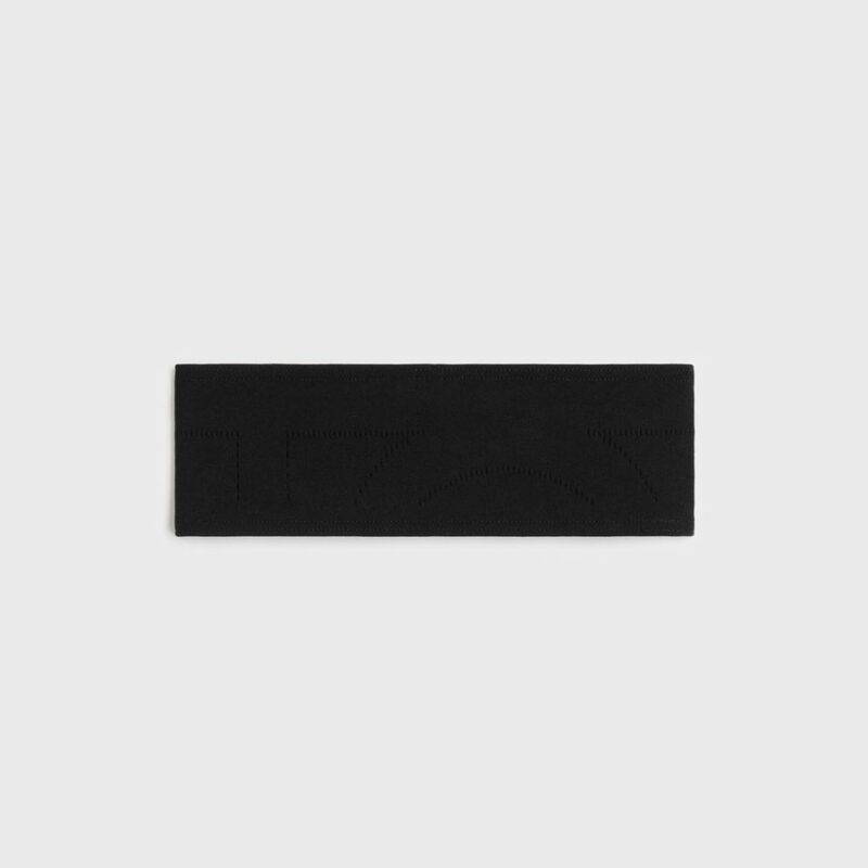 Pointelle monogram headband washed black – Toteme - INT