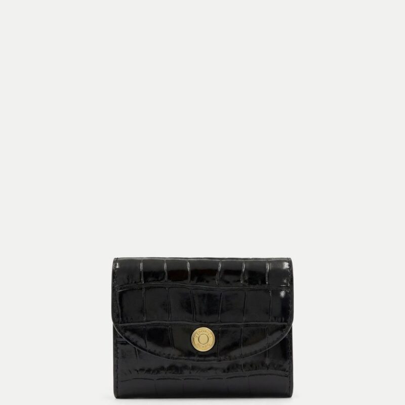 Croc-Embossed Flap Card Holder – Veronica Beard