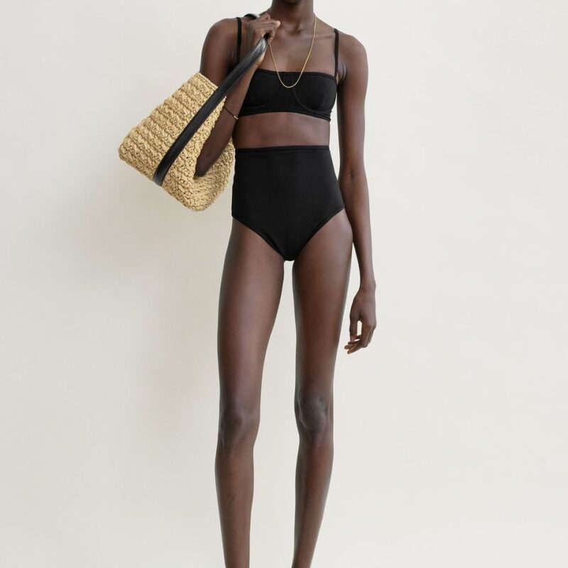 Balconette bikini top black – Toteme - INT