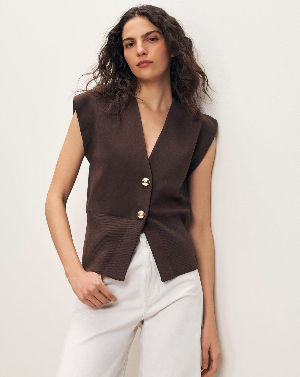 Isador Knit Vest – Veronica Beard