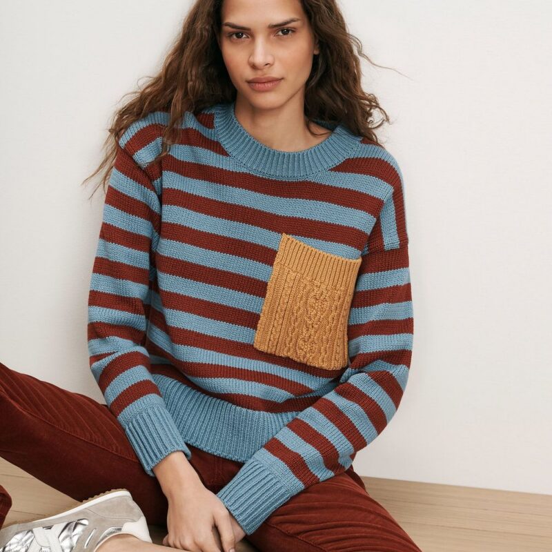 Emile Striped Pullover – Veronica Beard