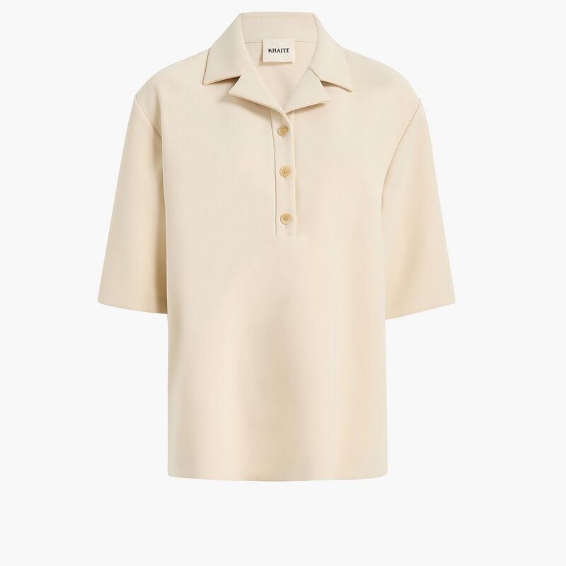 Loucin Top in Ivory Glow – KHAITE