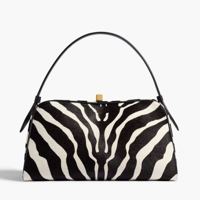 Cate Bag in Zebra Print Haircalf – Khaite