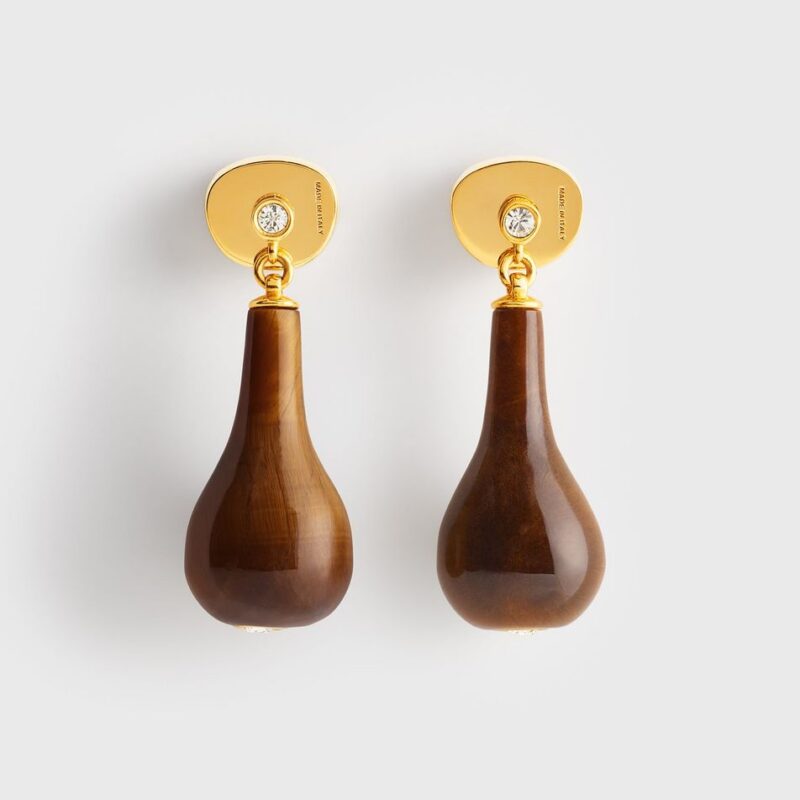 Tiger's eye drops honey/gold – Toteme - INT