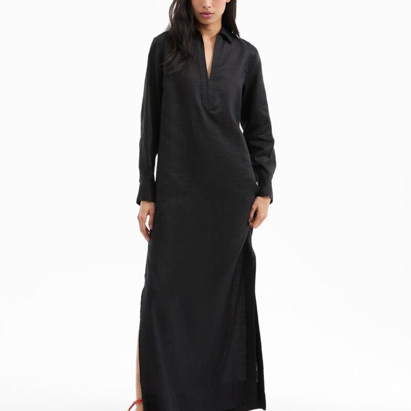 Moore Linen Maxi Dress – Veronica Beard