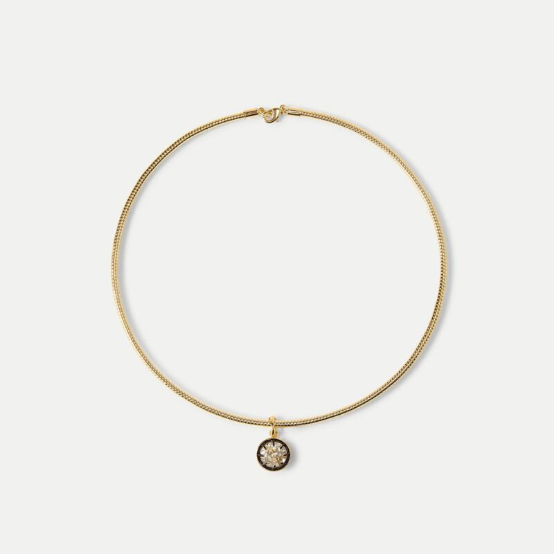 Gold Snake Chain Pendant Necklace – Veronica Beard