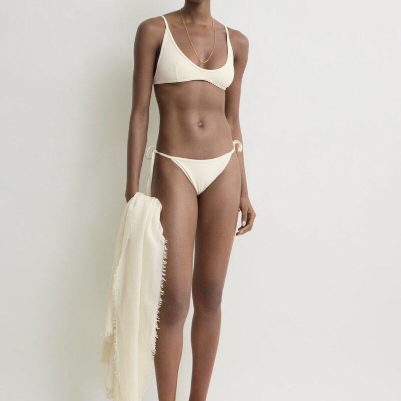 Scoop bikini top ecru – Toteme - INT