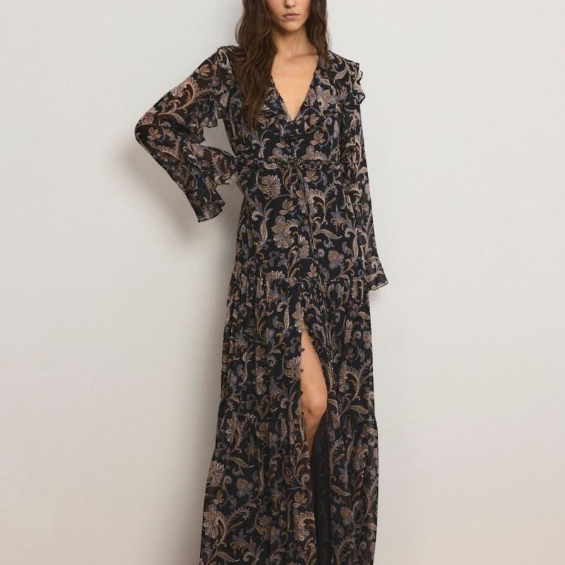 Akara Silk Maxi Dress – Veronica Beard