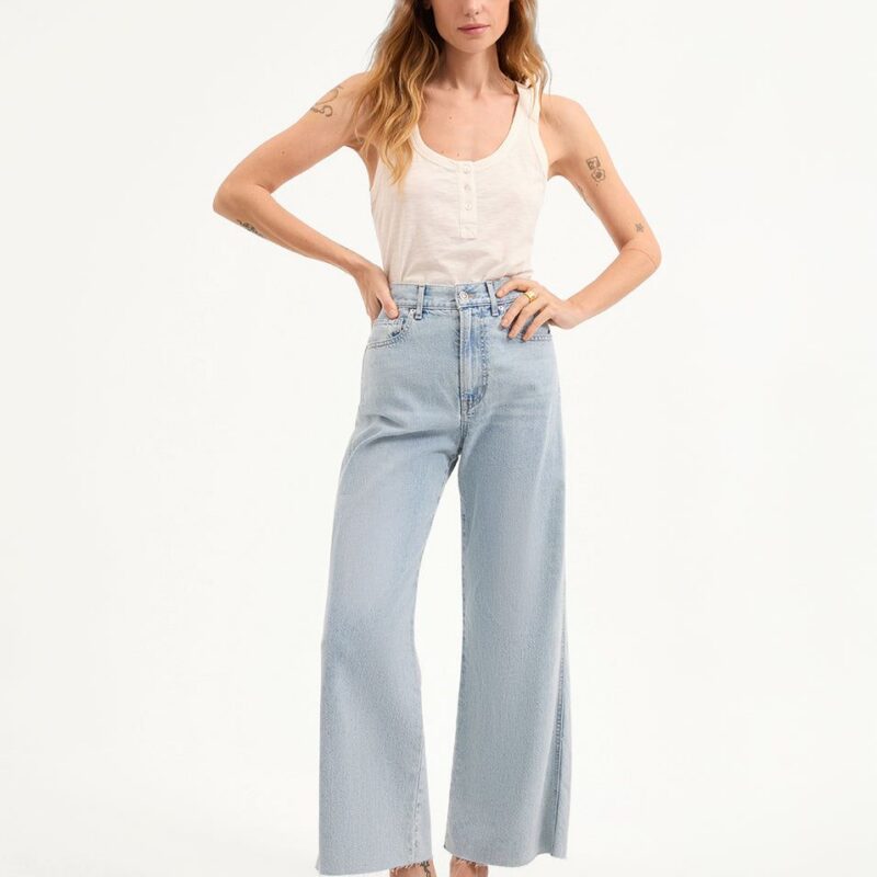 Taylor Cropped Wide-Leg Jean – Veronica Beard