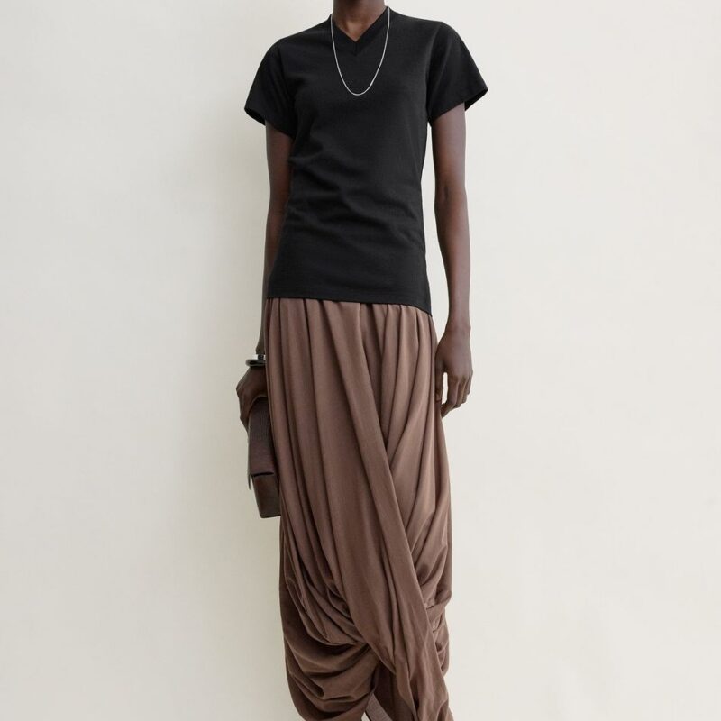 Cocoon skirt walnut petite – Toteme - INT