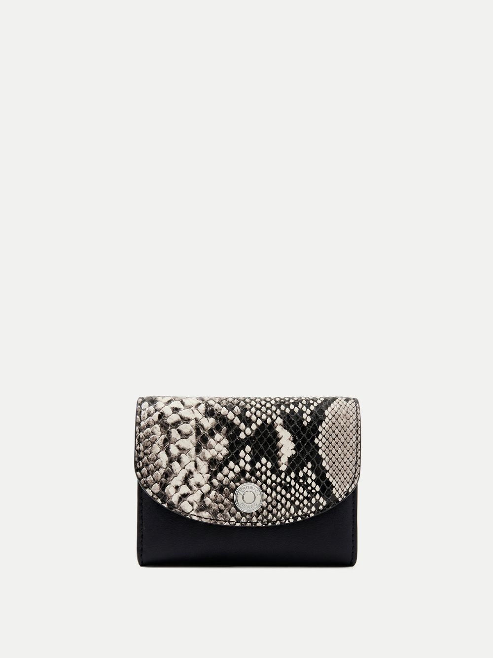 Snake-Embossed Flap Card Holder – Veronica Beard