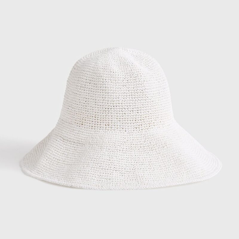 Woven sun hat white – Toteme - INT