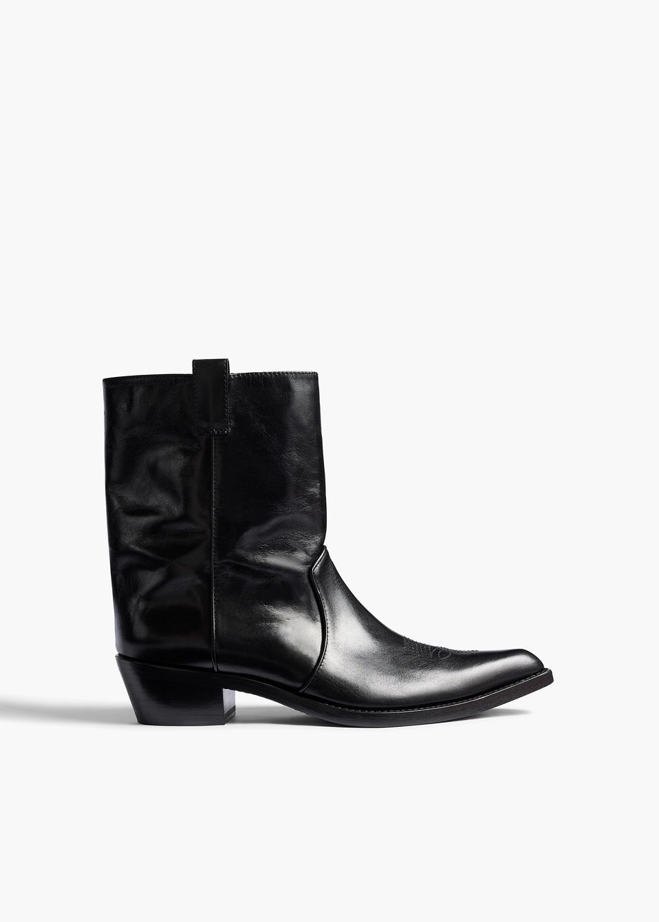 Clive Ankle Boot in Black Leather – Khaite