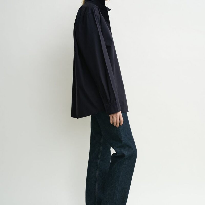 Classic tumbled shirt midnight – Toteme - INT
