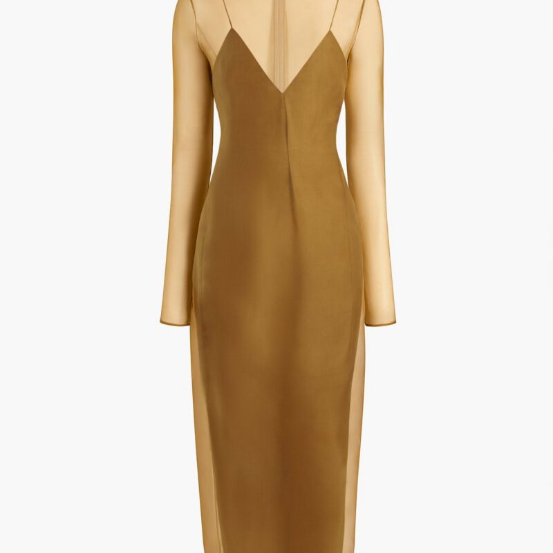 Toldo Dress in Bronze – KHAITE