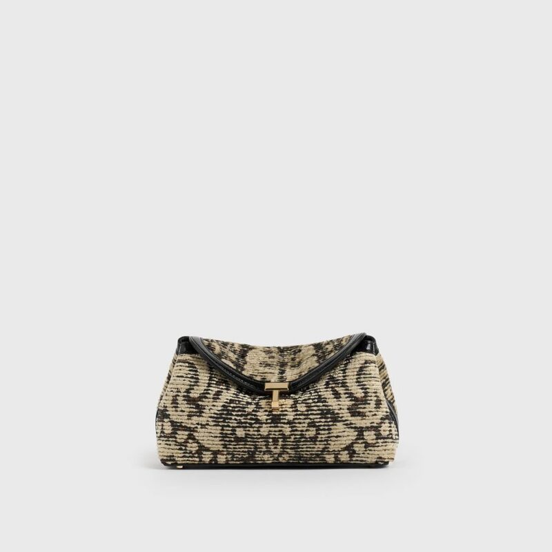 Mini T-lock paisley clutch rye/black – Toteme - INT