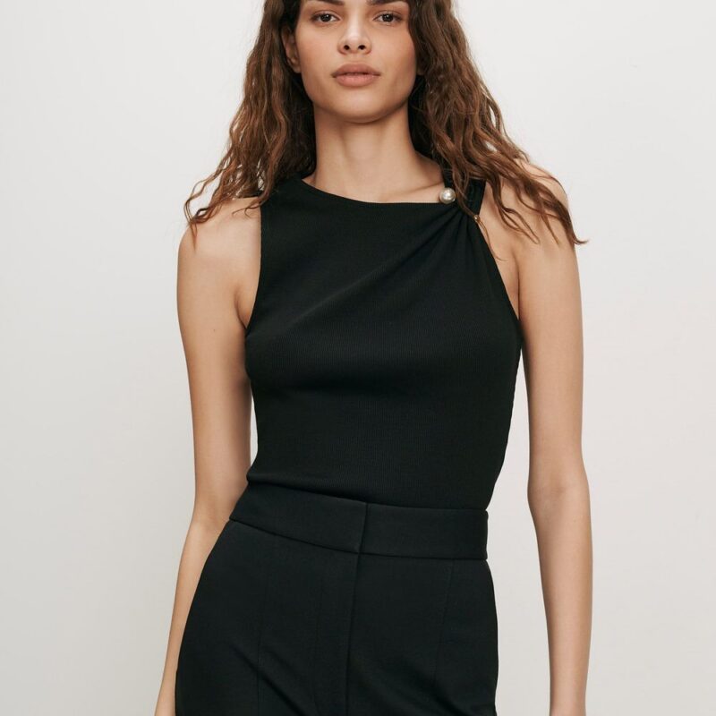 Deylin Brooch Tank Top – Veronica Beard