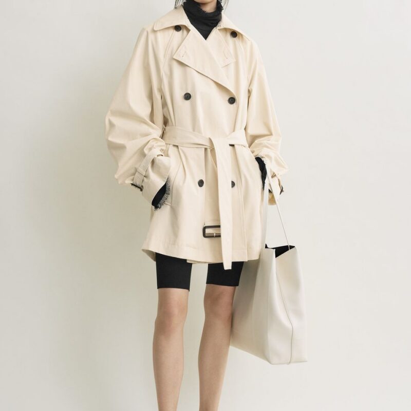 Washed cotton trench stone – Toteme - INT