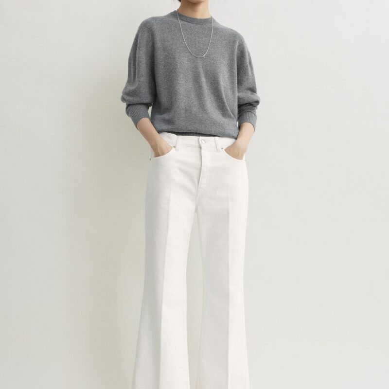 Kick flare denim off-white – Toteme - INT
