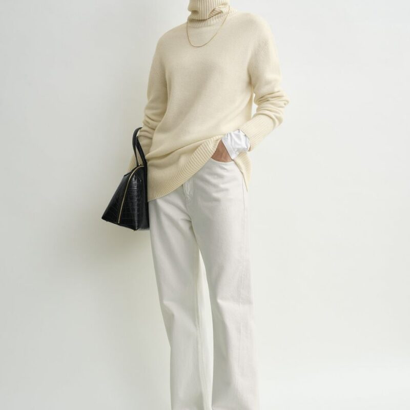 Cashmere turtleneck ecru – Toteme - INT