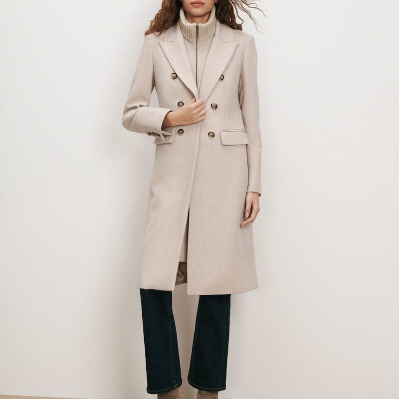 Stryder Double-Breasted Dickey Coat – Veronica Beard