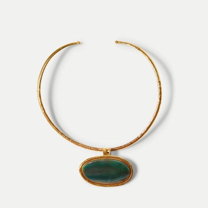 Dakota Green Agate Necklace – Veronica Beard