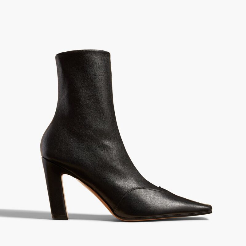 Nevada Stretch High Boot in Black Nappa Leather – Khaite