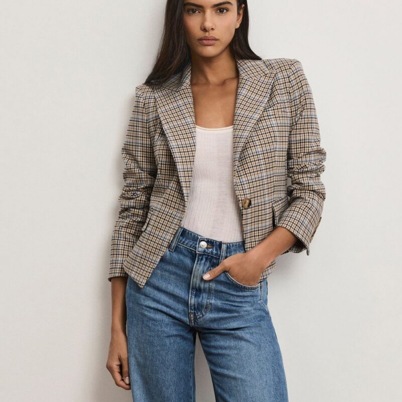Hosanna Plaid Dickey Jacket – Veronica Beard
