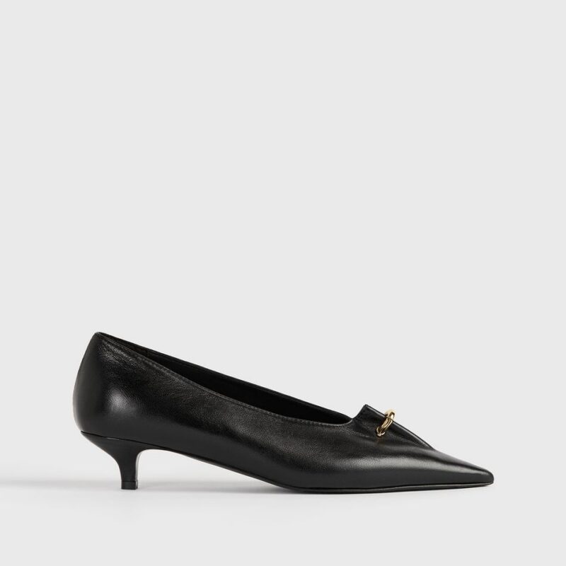 Pierced nappa pumps black – Toteme - INT
