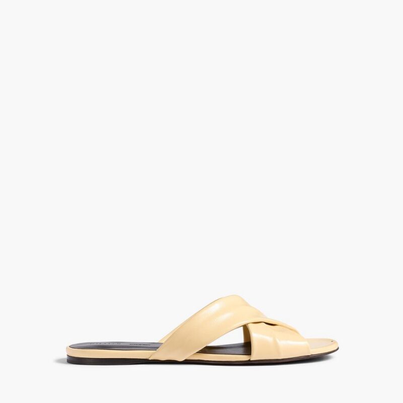 Liria Flat Sandal in Butter Glazed Leather – Khaite