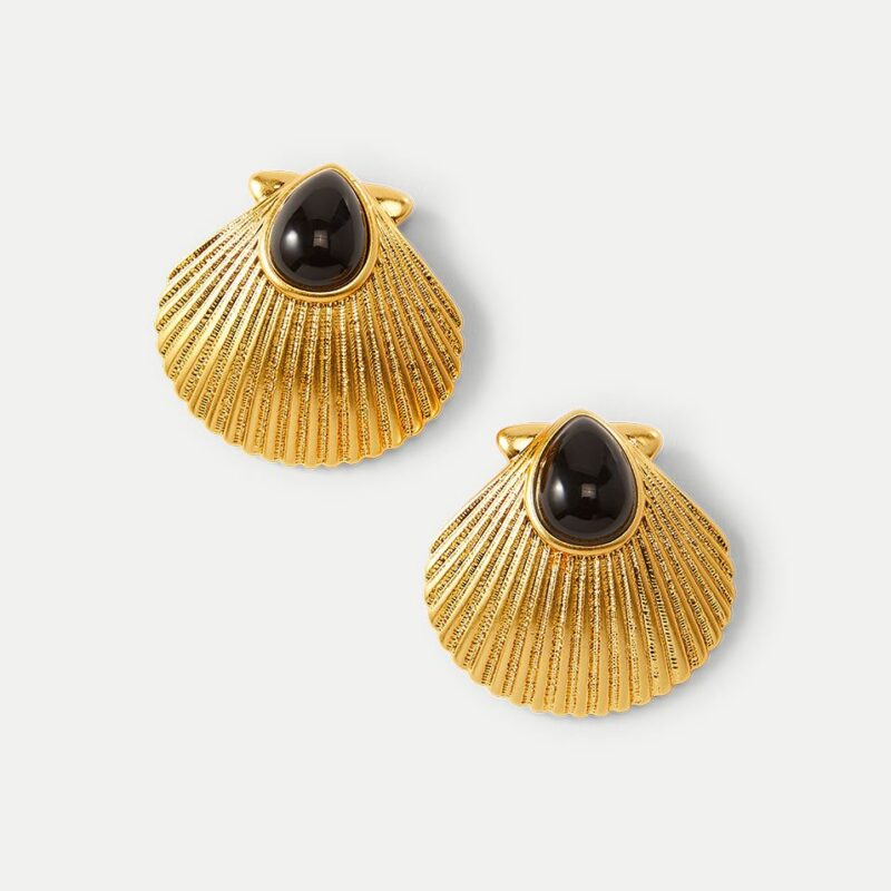 Shell Gold Earrings – Veronica Beard