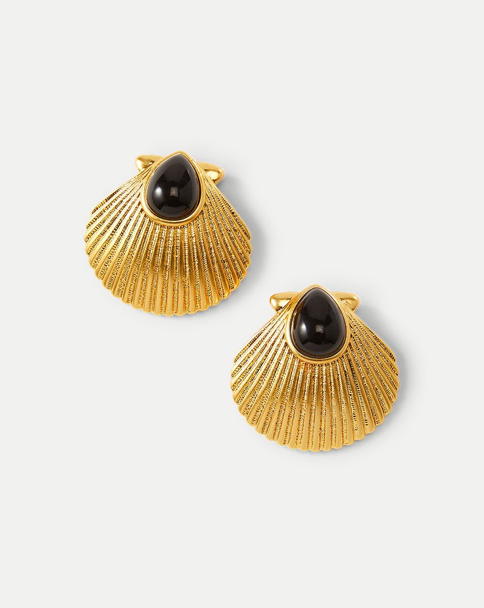 Shell Gold Earrings – Veronica Beard