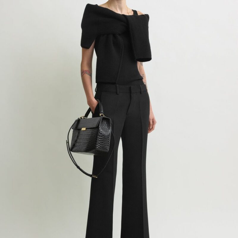Kick flare trousers black – Toteme - INT