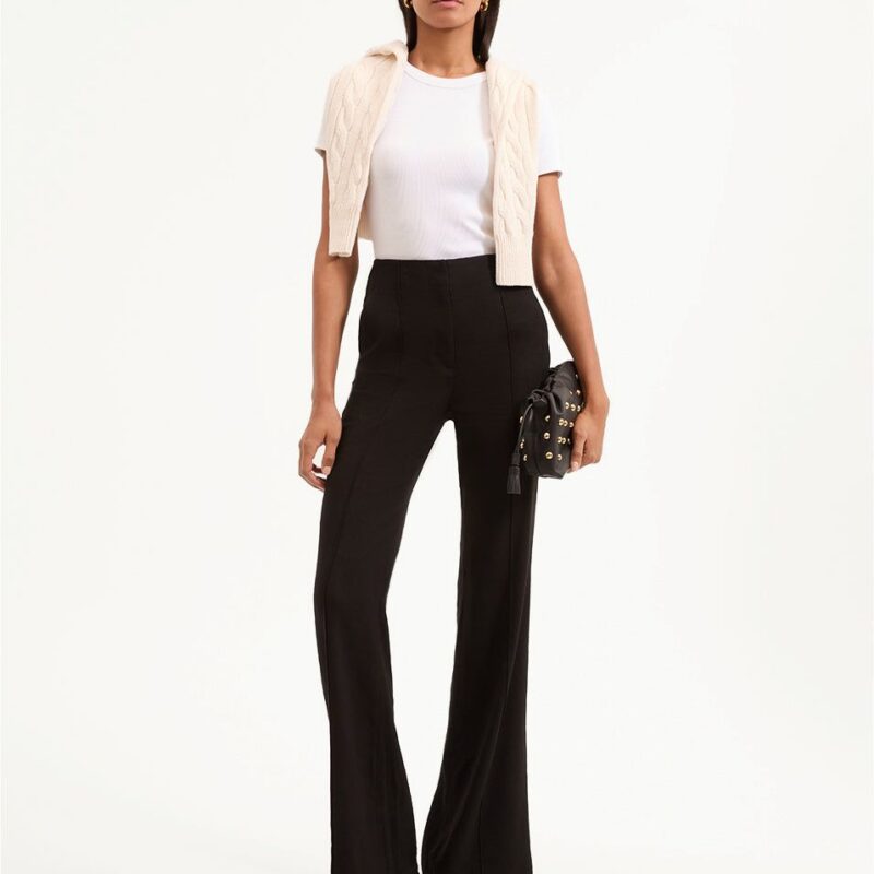 Komi Stretch-Linen Pant – Veronica Beard